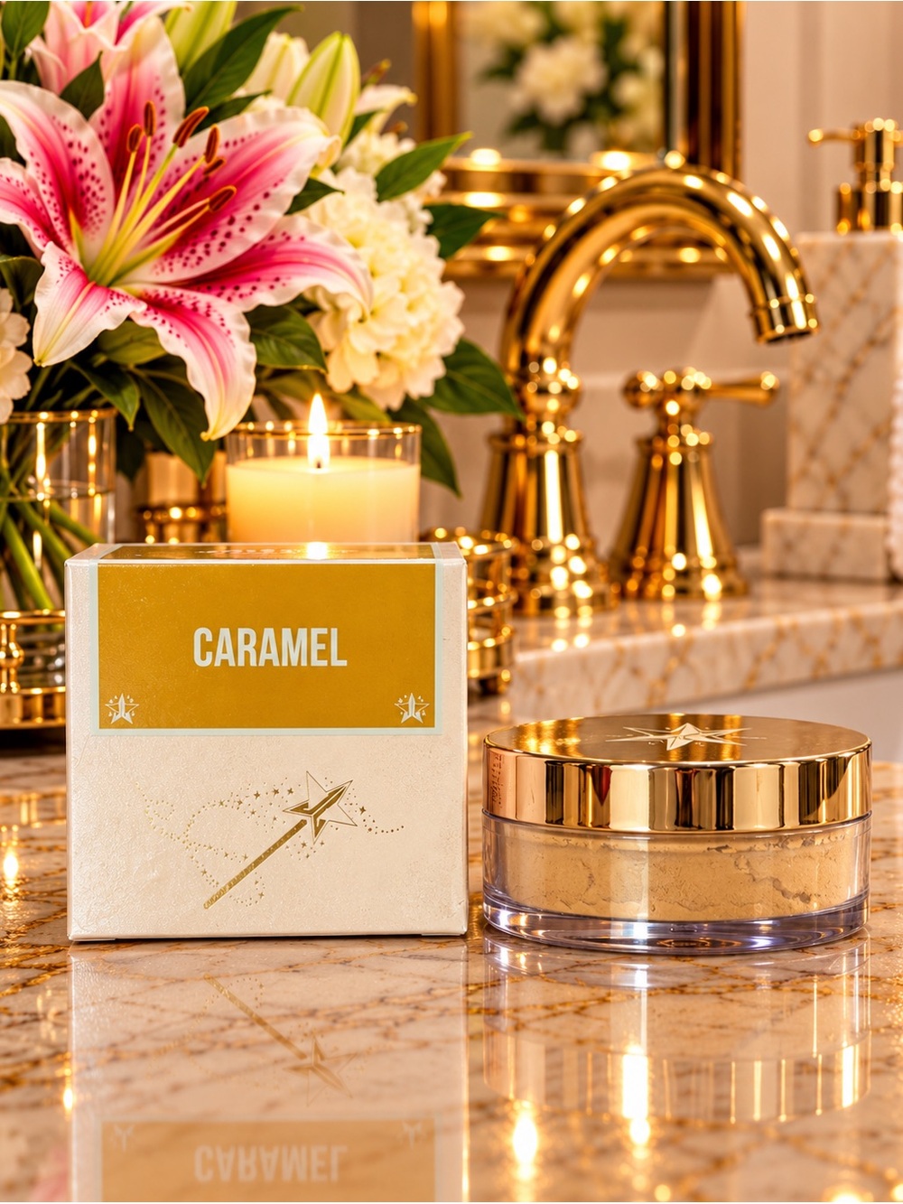 Jeffree Star Caramel Setting Powder & Glow, NEW